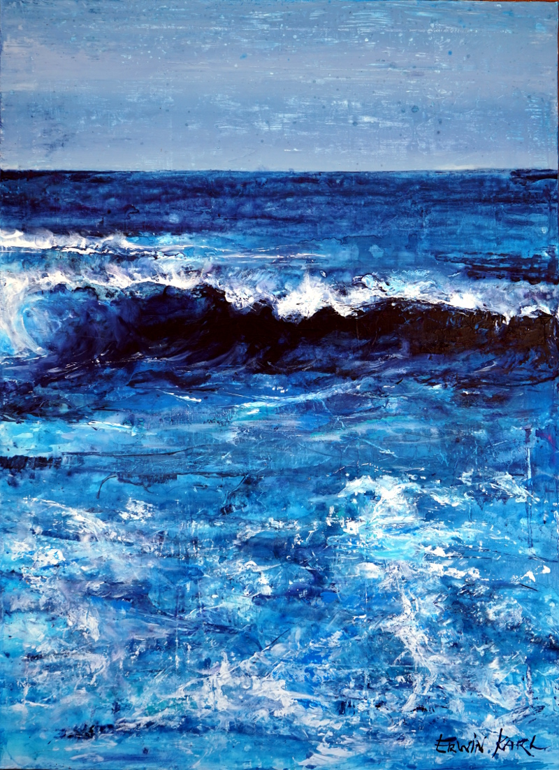 Ozean Wellen wave ocean acryl kunst art